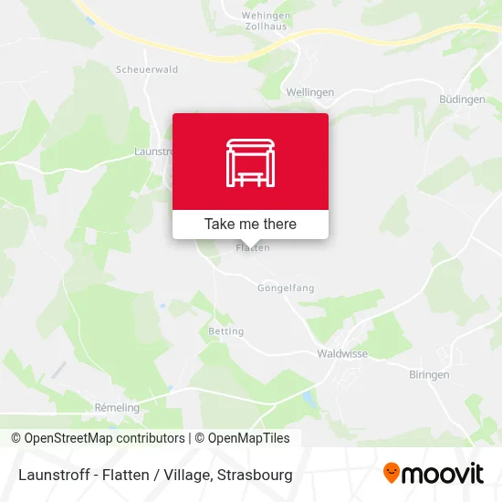 Launstroff - Flatten / Village map