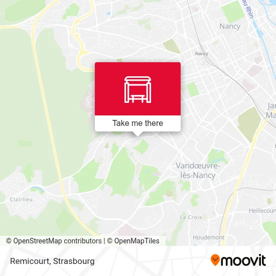 Mapa Remicourt