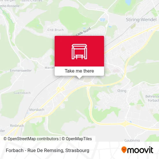 Forbach - Rue De Remsing map