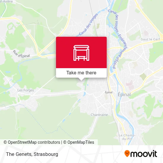 Les Genets map