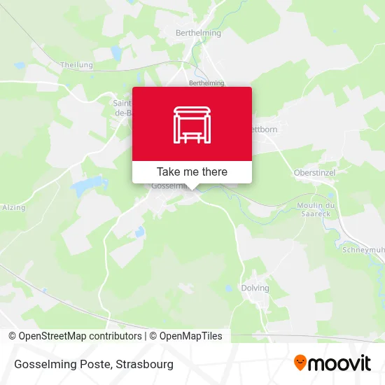 Gosselming Poste map