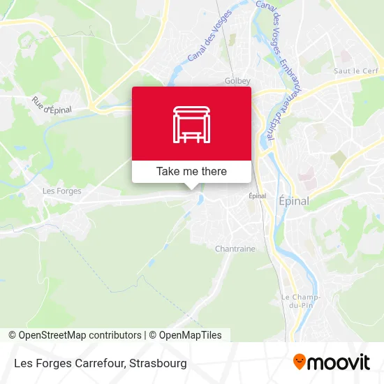 Les Forges Carrefour map