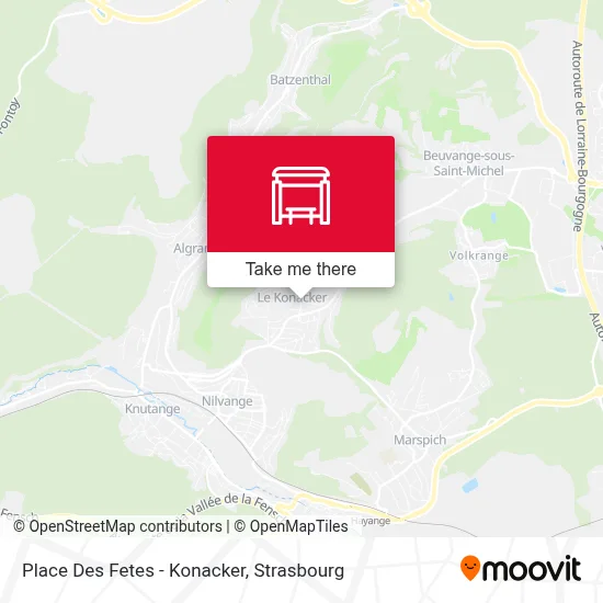 Place Des Fetes - Konacker map