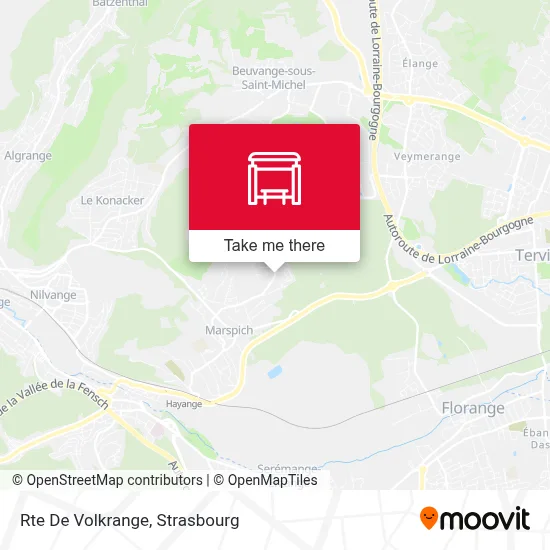 Mapa Rte De Volkrange