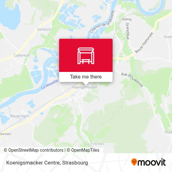 Koenigsmacker Centre map