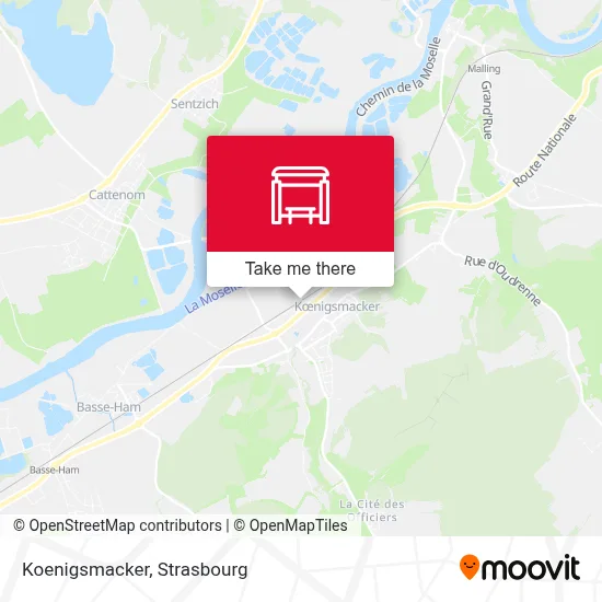 Mapa Koenigsmacker