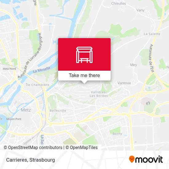 Carrieres map