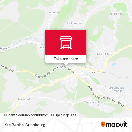 Ste Berthe map