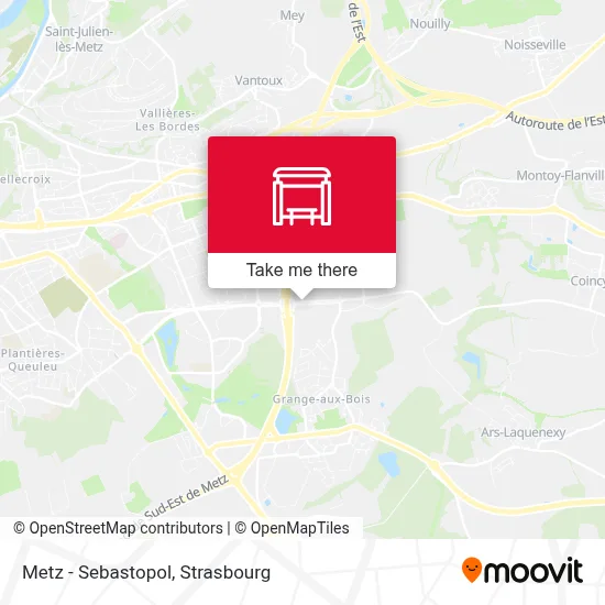 Metz - Sebastopol map