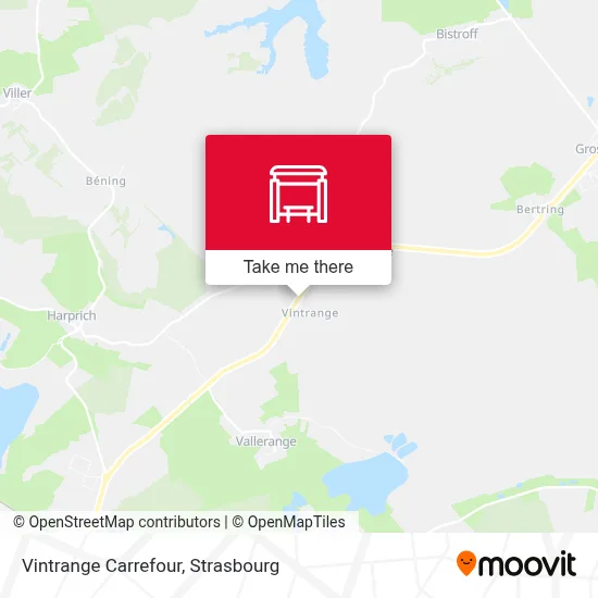 Vintrange Carrefour map