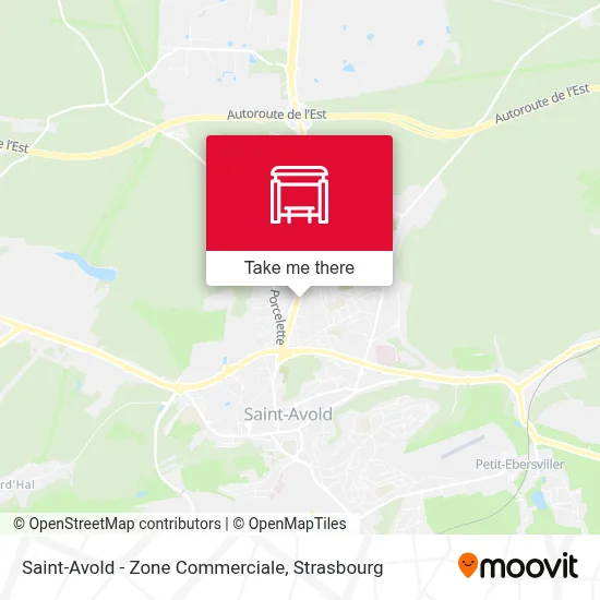 Saint-Avold - Zone Commerciale map
