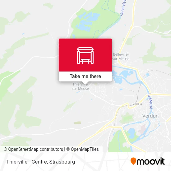 Thierville - Centre map