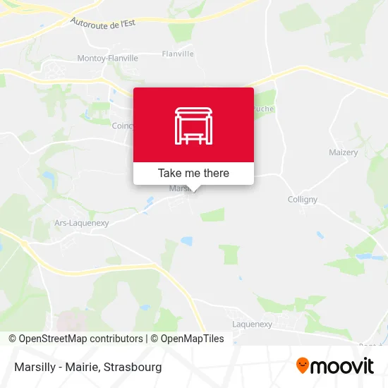 Marsilly - Mairie map