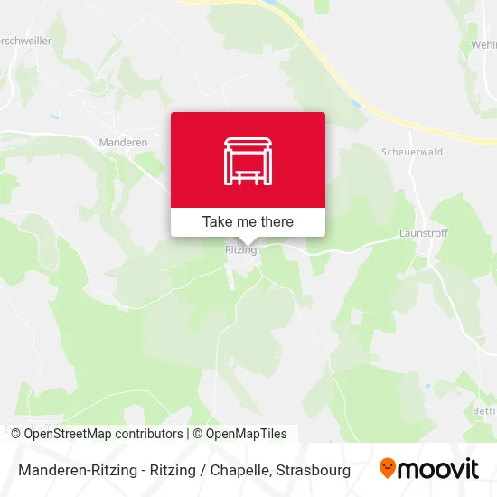 Manderen-Ritzing - Ritzing / Chapelle map