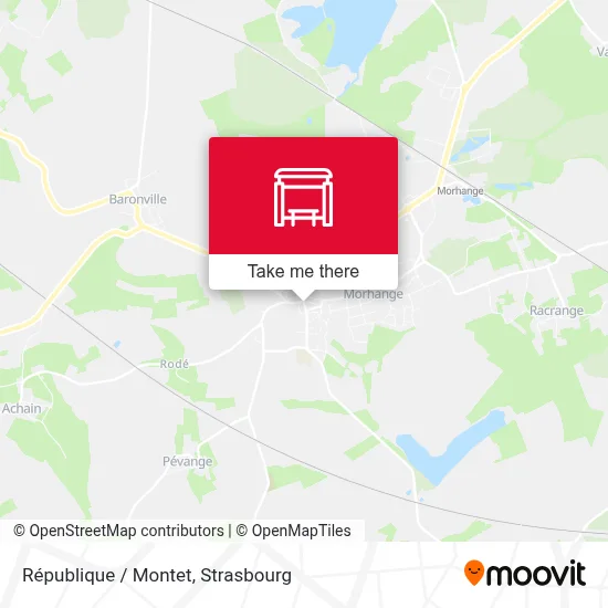 République / Montet map
