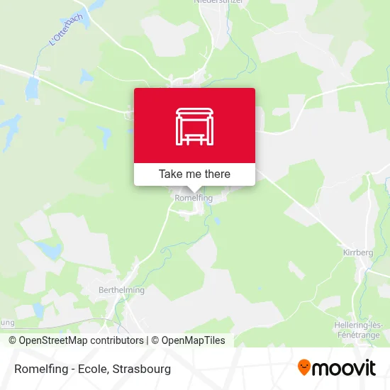 Romelfing - Ecole map