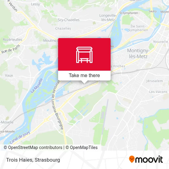 Trois Haies map