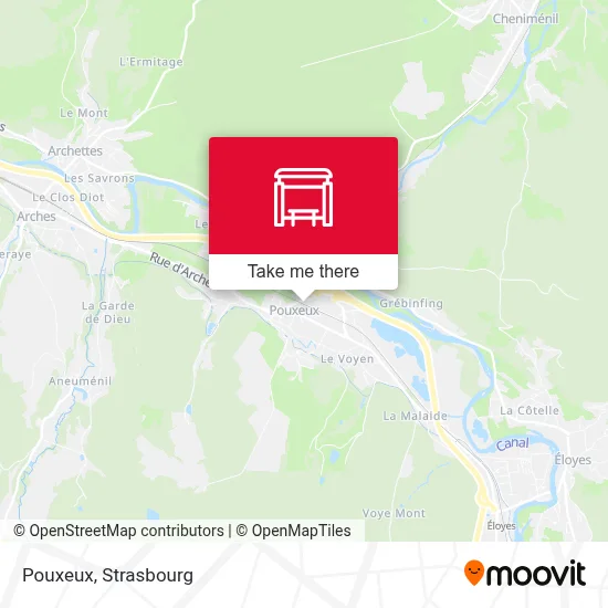 Pouxeux map