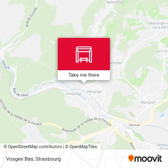 Vosges Bas map