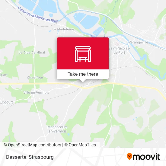 Desserte map