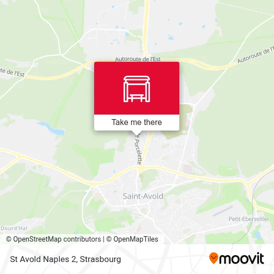 St Avold Naples 2 map