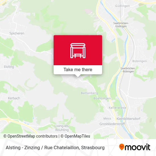 Alsting - Zinzing / Rue Chatelaillon map