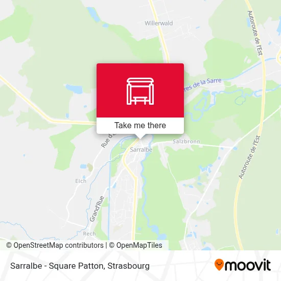 Sarralbe - Square Patton map