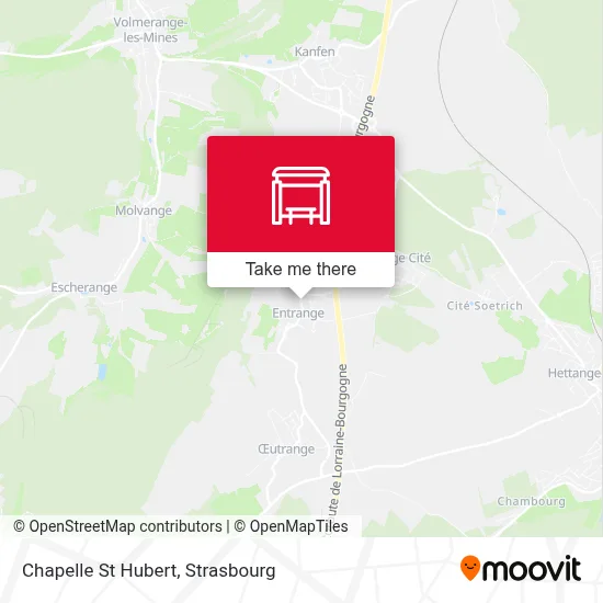 Chapelle St Hubert map