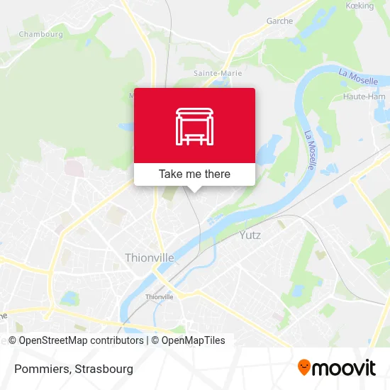 Pommiers map