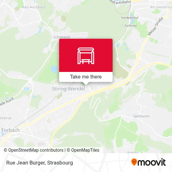 Rue Jean Burger map