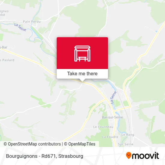 Bourguignons - Rd671 map