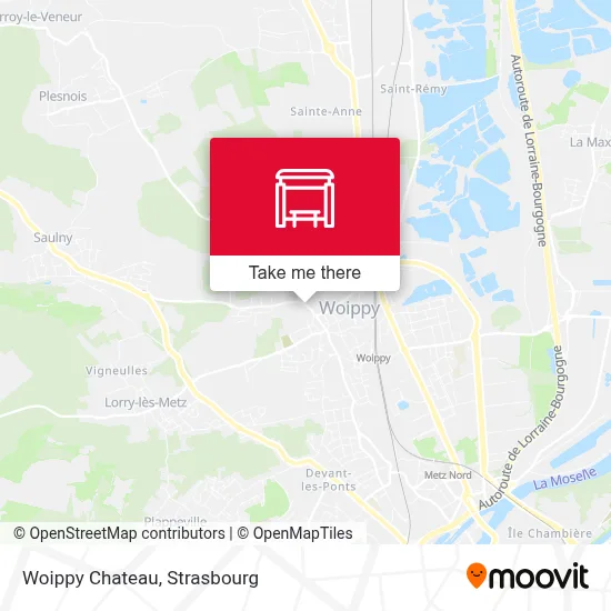 Mapa Woippy Chateau