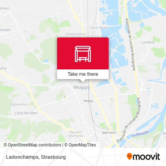 Ladonchamps map