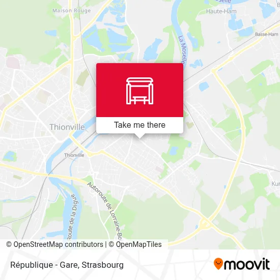 République - Gare map