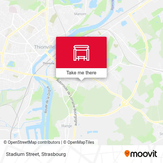 Mapa Rue Du Stade