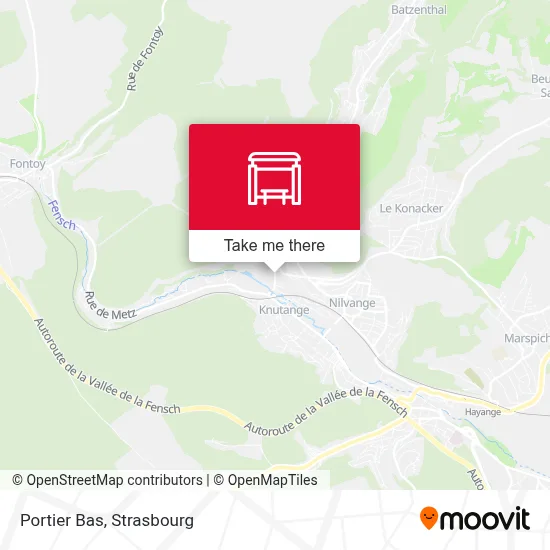 Portier Bas map