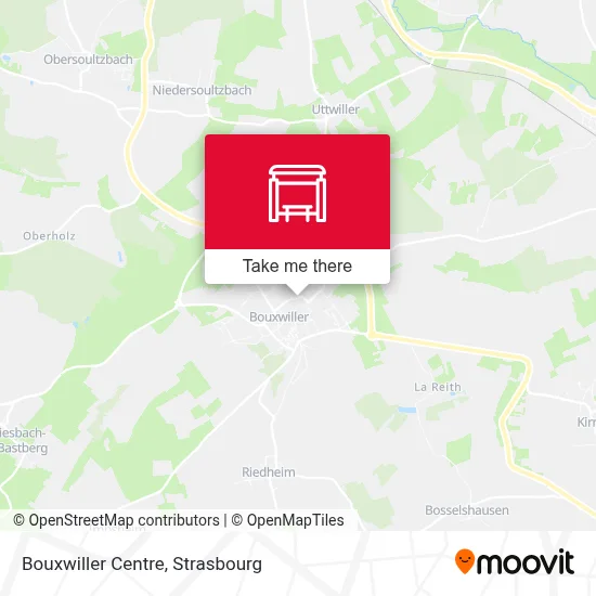 Bouxwiller Centre map