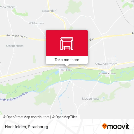 Hochfelden map
