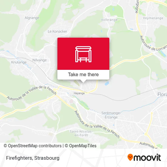 Pompiers map
