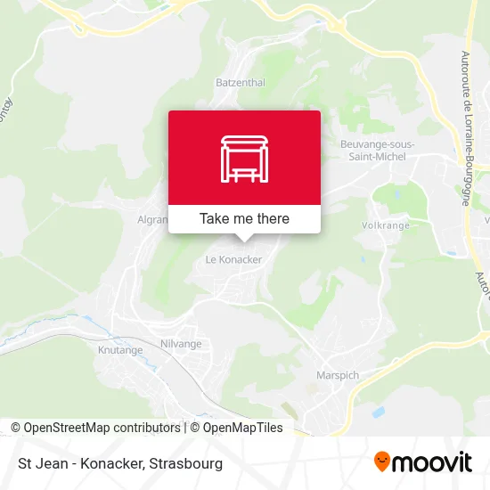 St Jean - Konacker map