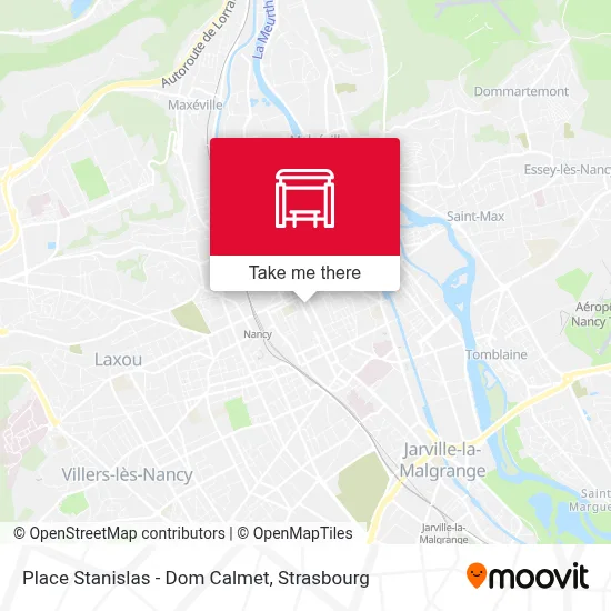 Place Stanislas - Dom Calmet map