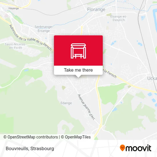 Bouvreuils map