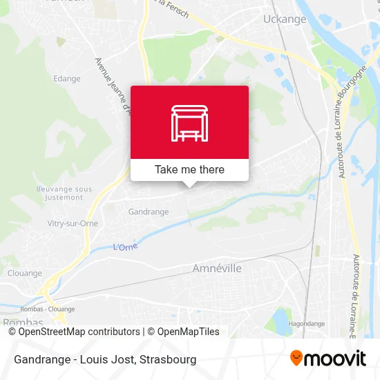 Gandrange - Louis Jost map