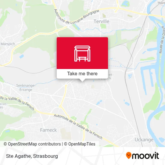Ste Agathe map