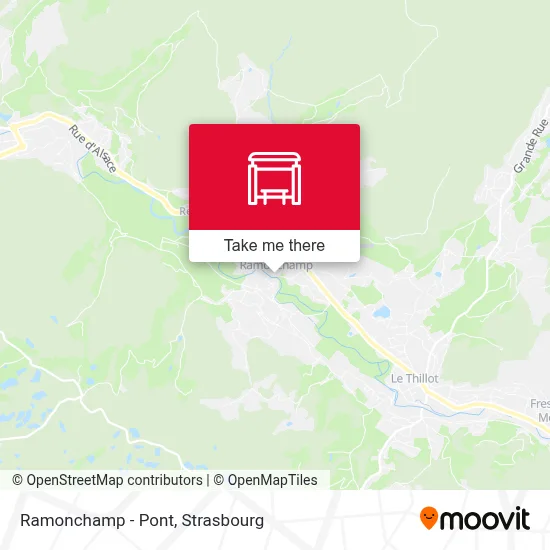 Mapa Ramonchamp - Pont