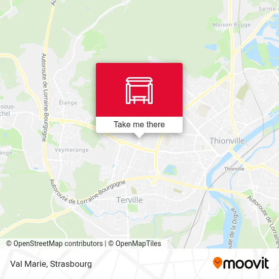 Val Marie map