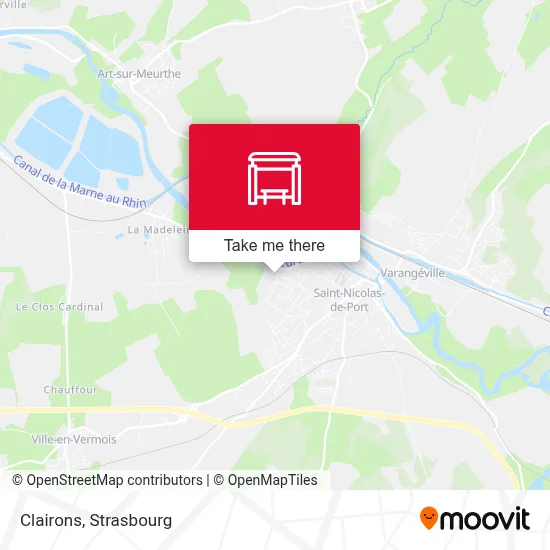 Clairons map