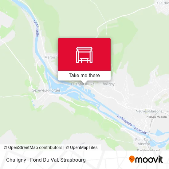 Chaligny - Fond Du Val map