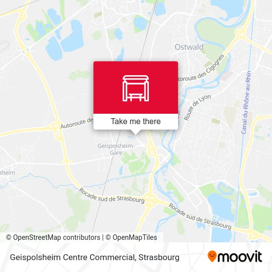 Geispolsheim Centre Commercial map