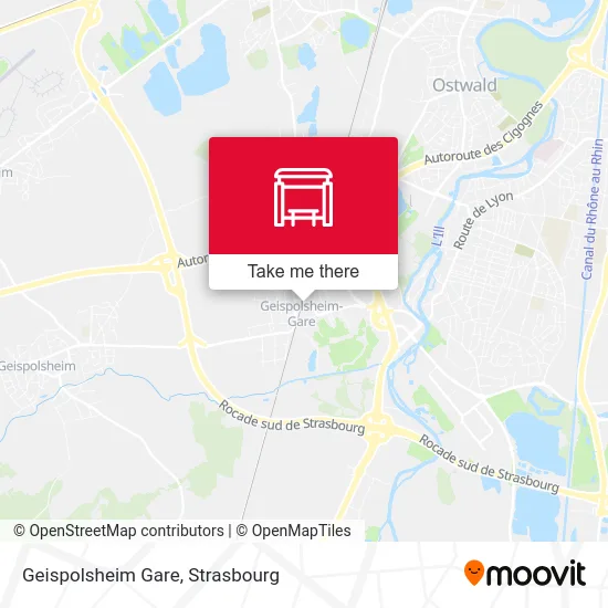 Geispolsheim Gare map